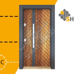 درب ضد سرقت طرح ترک TR040